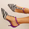 Davinia™ | Tacones de aguja con estampado de cebra audaz