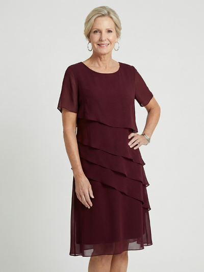 Sophia | Vestido a la rodilla con contorno suave