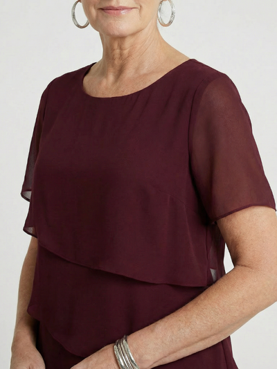 Sophia | Vestido a la rodilla con contorno suave