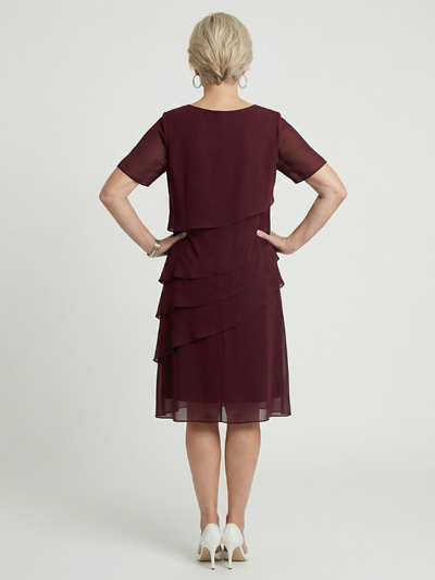 Sophia | Vestido a la rodilla con contorno suave