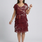 Ella | Vestido abstracto de longitud a la rodilla