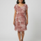 Abigail | Vestido suave con motivo en capas a la rodilla