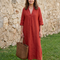 Estrella | Vestido midi de silueta recta y relajada