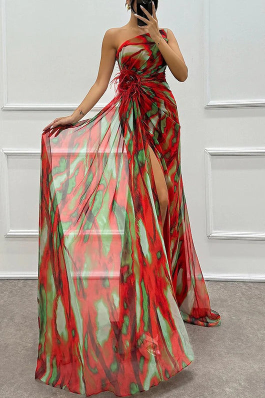 Mia™ | Vestido drapeado y vibrante