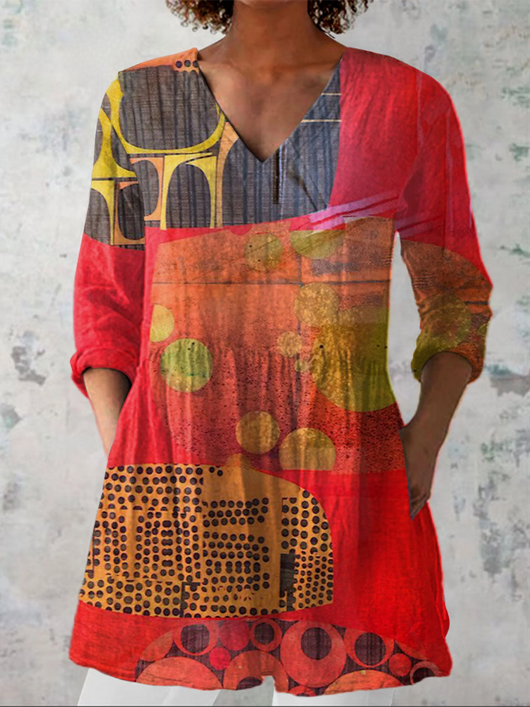 Lucie | Blusa larga con escote en V
