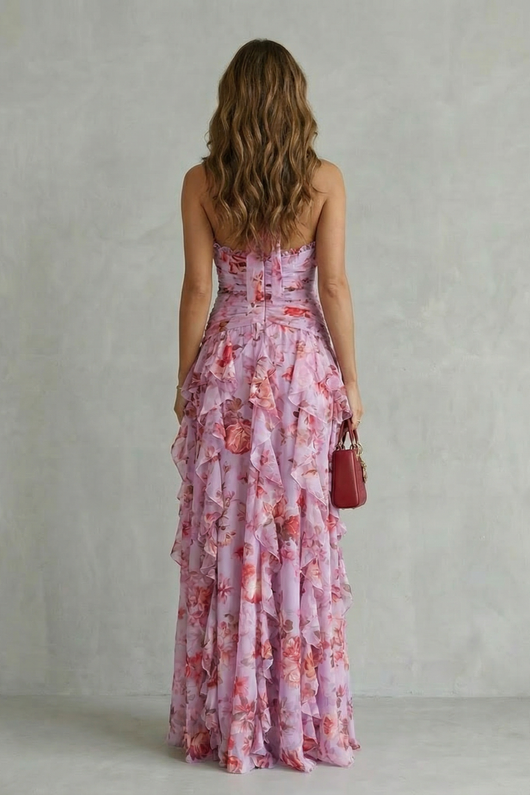 Bella | Vestido largo con cuello halter