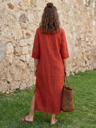 Estrella | Vestido midi de silueta recta y relajada