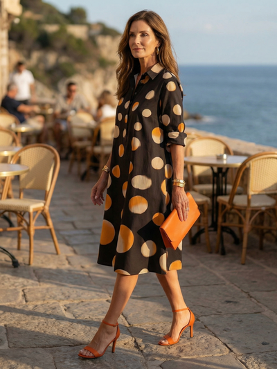 Verónica | Vestido de lunares al atardecer