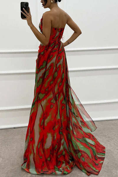 Mia™ | Vestido drapeado y vibrante