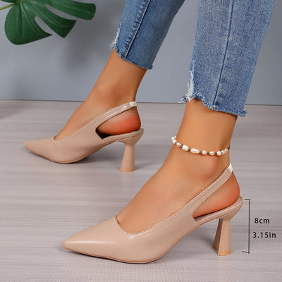 Cristina™ | Tacones Elegantes con Tira Trasera