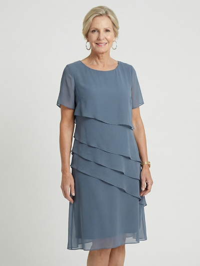 Sophia | Vestido a la rodilla con contorno suave