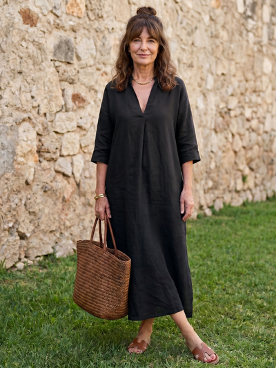 Estrella | Vestido midi de silueta recta y relajada