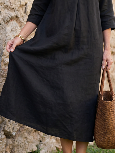 Estrella | Vestido midi de silueta recta y relajada