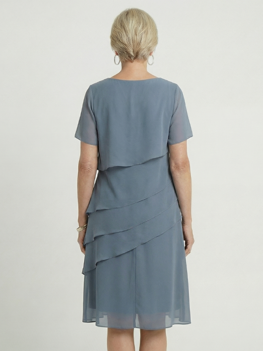 Sophia | Vestido a la rodilla con contorno suave
