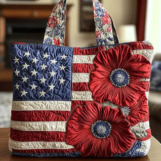 Rosa Libertad | Bolso tote acolchado hecho a mano