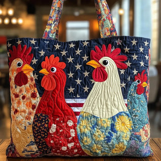 Encanto campestre | Bolso tote acolchado hecho a mano