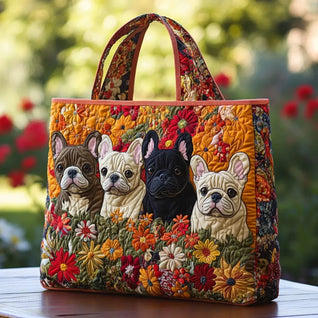 Jardín Francés | Bolso tote acolchado hecho a mano