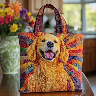 Compañero dorado | Bolso tote acolchado hecho a mano