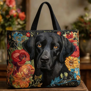 Compañero Flor de Medianoche | Bolso acolchado tipo tote hecho a mano