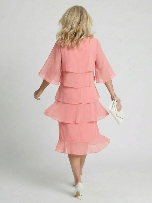 Emma | Vestido midi con capas escalonadas
