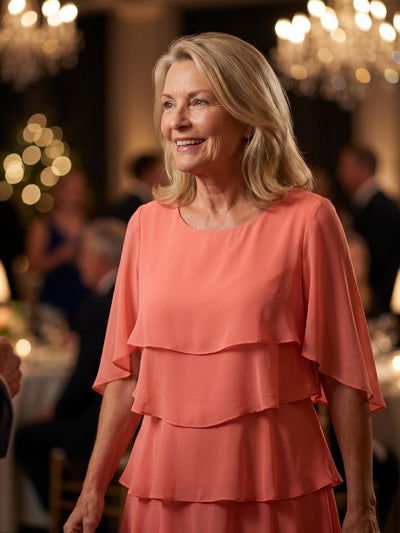 Emma | Vestido midi con capas escalonadas