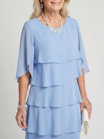 Emma | Vestido midi con capas escalonadas