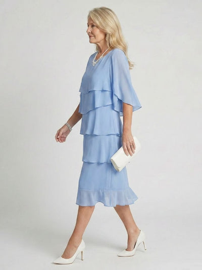 Emma | Vestido midi con capas escalonadas