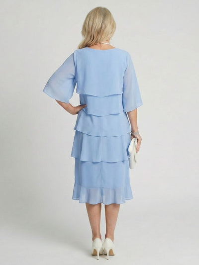 Emma | Vestido midi con capas escalonadas