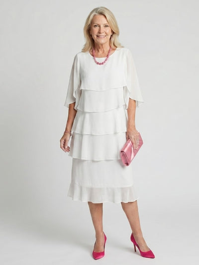 Emma | Vestido midi con capas escalonadas