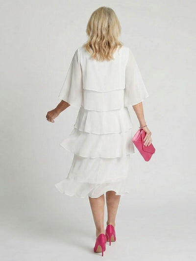 Emma | Vestido midi con capas escalonadas