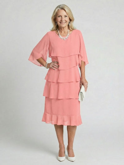 Emma | Vestido midi con capas escalonadas