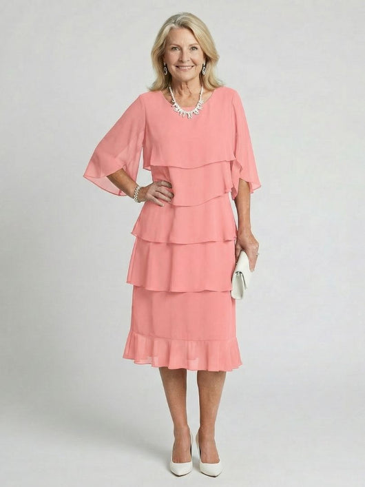 Emma | Vestido midi con capas escalonadas