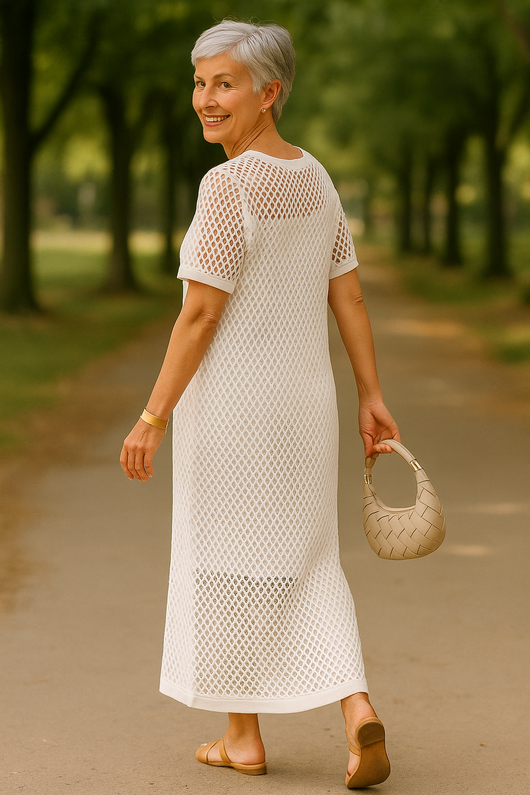 Celestia | Vestido de dos piezas con cuello barco