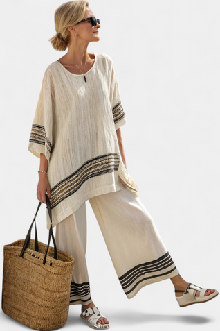 Azalea | Conjunto Elegante a Rayas