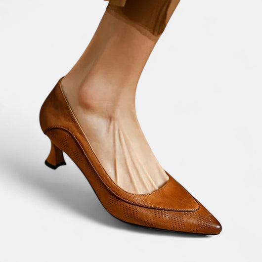 Lucía™ | Tacones de cuero