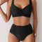 Nicole | Bikini bandeau con tela fruncida
