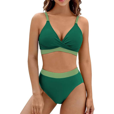Sarena | Conjunto de bikini que moldea la barriga con un escote en V elegante