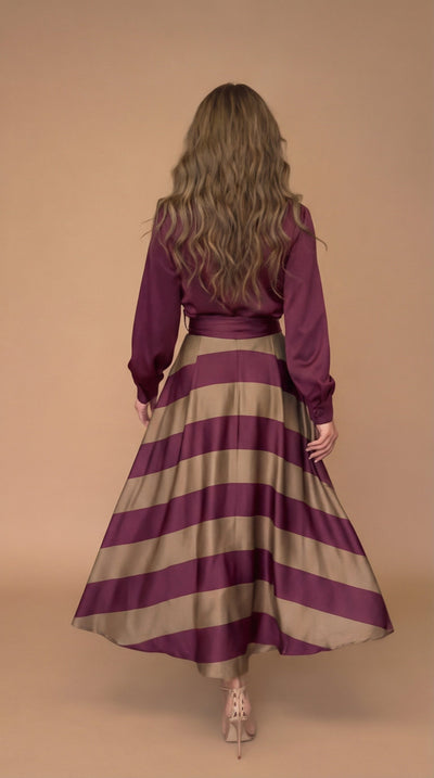 Mila | Vestido maxi a rayas