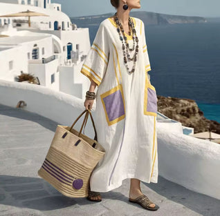 Elegant María - Vestido largo de playa para un look veraniego con estilo